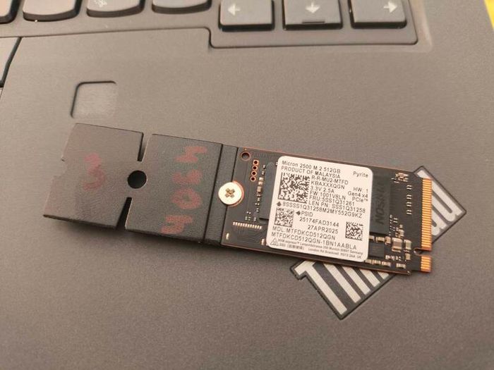 512GB Nvme Ssd Micron 2500 M.2 2280 Pcie 4.0 X4 5500/2900mb/s 150TBW