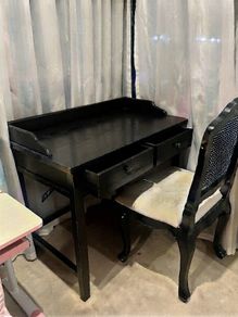 Vintage look Heavy Wooden Desk & Matching Chair