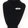 925 Vintage Sterling Silver Turquoise Brooch, 1982 Image 9