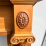Fireplace cast iron insert wooden surround Image 5