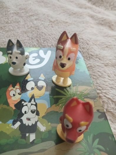 Bluey book and figures