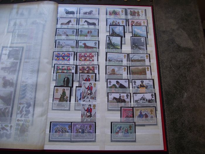 Collection of Mint Elizabeth II stamps, blocks and strips (1946-1990s)