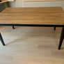 Upcycled Solid Wood Dining Table - Hand Painted White Coffee Whitewash - Modern Rustic - One of a Kind Image 8