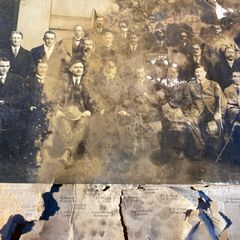 This historic group photograph depicts members of the First Dail Eireann established in 1919 following the 1918 general election