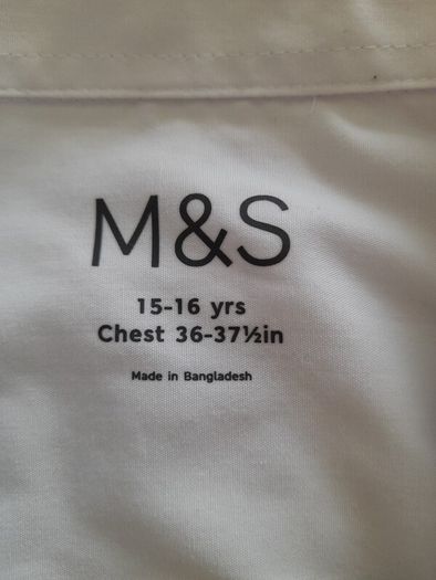 girls white blouse 15-16 years