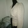 Zara  linen jacket with wide belt size L 10 -12 Image 7