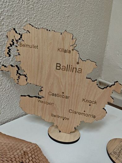 wooden map