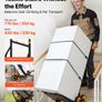 Heavy Duty Stair Climbing Cart 200kg Folding Hand Truck with 6 Wheels Image 7
