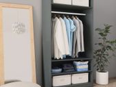 Wardrobe Grey 100x50x200 cm Chipboard