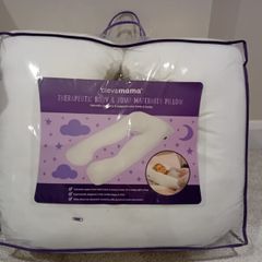 Clevamama Therapeutic Body & Bump Maternity Pillow - White