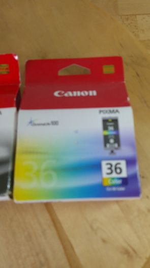 3 Canon PIXMA Ink Cartridges Genuine Original Cannon Cartridges 1 Black 35 and 2 Colour 36 New Sealed