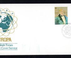 1980 Ireland Europa (Personalities) (George Bernard Shaw & Oscar Wilde) Commemorative Stamp Illustrated The Irish Times First Day Cover (FDC)