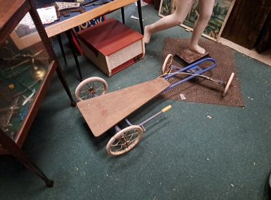Vintage Childs Lever Driven Hand Cart