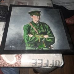 Painting of A young Michael Collins Signed Aine