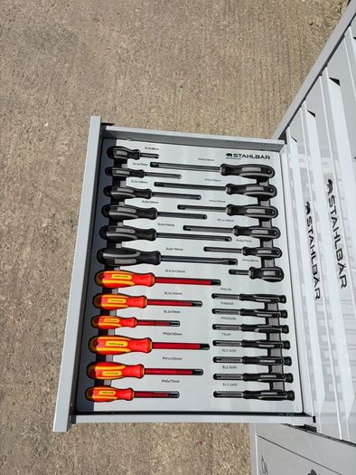41" 7 Drawer Tool Box  Fully Loaded With Tools + Side Cabinet
