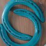 Unique Painted Used Horse Shoes Image 3