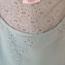 Lovely Gina Benotti aquamarine embroidered blouse size UK22 EU50 Postage included Image 3
