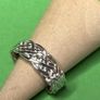Handmade sterling silver Celtic woven ring size M Image 4