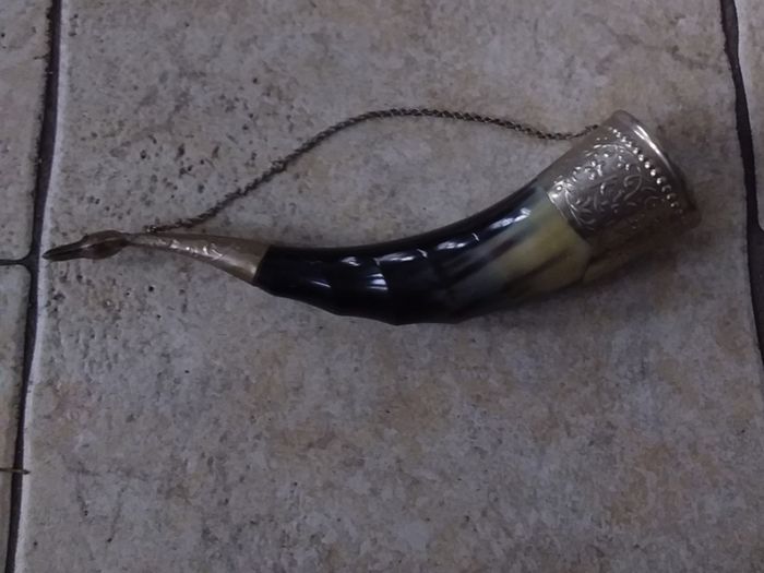 Russian ( Soviet ) Horn Drinking Cup with Duck Shaped Head