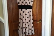 Savida Beige Spot Dress - Size 12