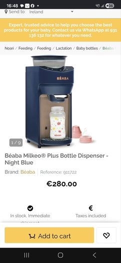 baby formula machine,  formula maker, beaba milkeo, brezza