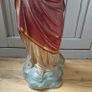 Large, vintage, cast Jesus Sacred Heart statue. Image 4
