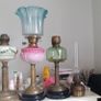nice antique oil lamps Image 2