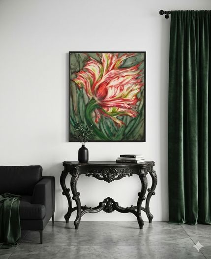 Original acrylic painting- Tulip