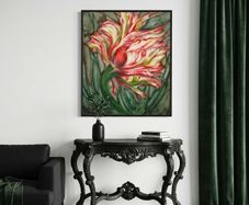 Original acrylic painting   -  "Tulip "