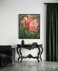 Original acrylic painting   -  "Tulip "