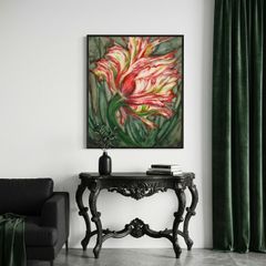 Original acrylic painting   -  "Tulip "