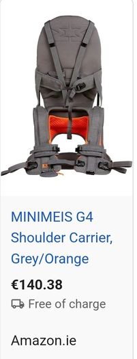 MiniMeis G4 Shoulder Carrier, orange/grey