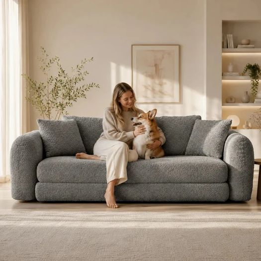 Softy Compressed Pull Out Sofa Bed - Grey
