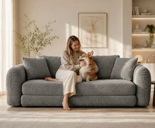 Softy Compressed Pull Out Sofa Bed - Grey