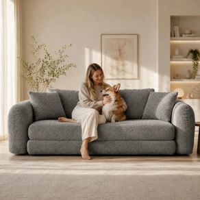 Softy Compressed Pull Out Sofa Bed - Grey
