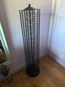 Vintage Metal Wire CD storage towel, black