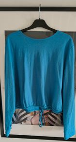 Blue long sleeve top size L 14-16
