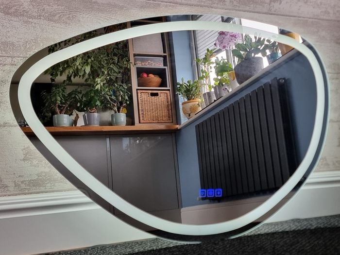 LED Bathroom Mirror Demister Dual LED Speakers