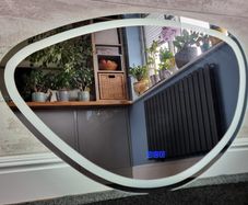 LED Bathroom Mirror Demister Dual LED Speakers