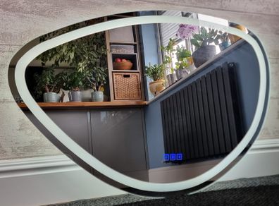 LED Bathroom Mirror Demister Dual LED Speakers