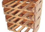 Wine Racks 4 pcs for 16 Bottles Solid Reclaimed Wood