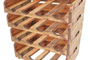 Wine Racks 4 pcs for 16 Bottles Solid Reclaimed Wood