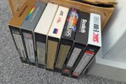 7 Re-recordable VHS Cassettes, Recording Video Tapes. JVC, SCOTCH, PHILIPS, FUJI, MEMOREX.