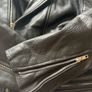 Men's Leather Biker Jacket Image 4