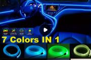 Dashboard Fiber Optic Light Strip, USB Plug-In And LED Light Bar Used As Interior Decorative Atmosphere Lights for Automobile