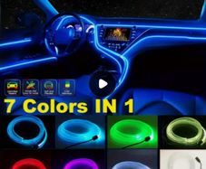 Dashboard Fiber Optic Light Strip, USB Plug-In And LED Light Bar Used As Interior Decorative Atmosphere Lights for Automobile