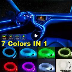Dashboard Fiber Optic Light Strip, USB Plug-In And LED Light Bar Used As Interior Decorative Atmosphere Lights for Automobile