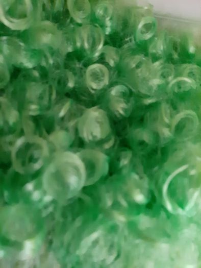 New green curly wig