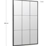 Kave Home Ulrica standing mirror in black metal 100 x 160 cm Image 2