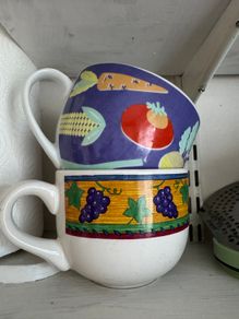 2 large vintage soup bowls